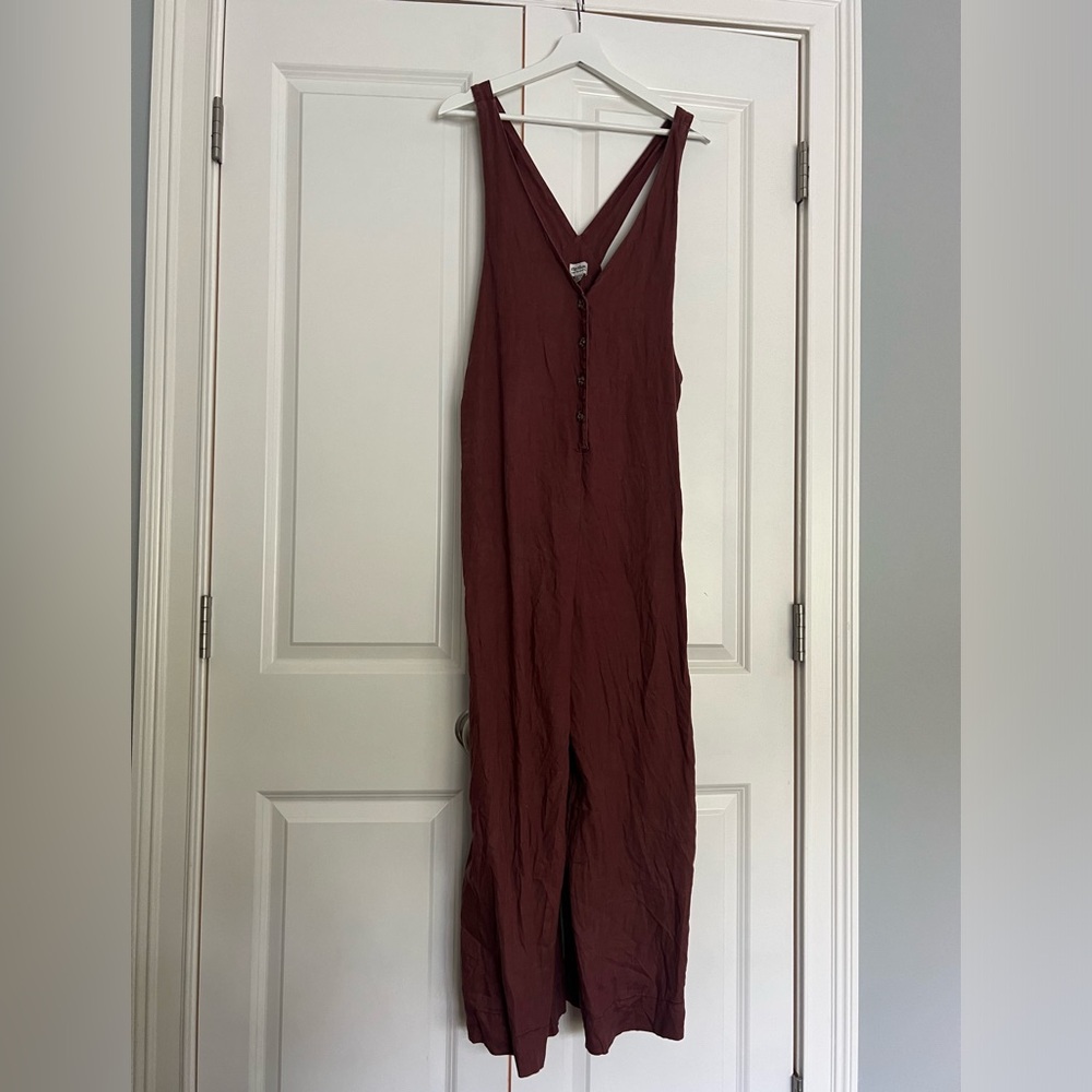 Rhythm coveralls in dusty rose